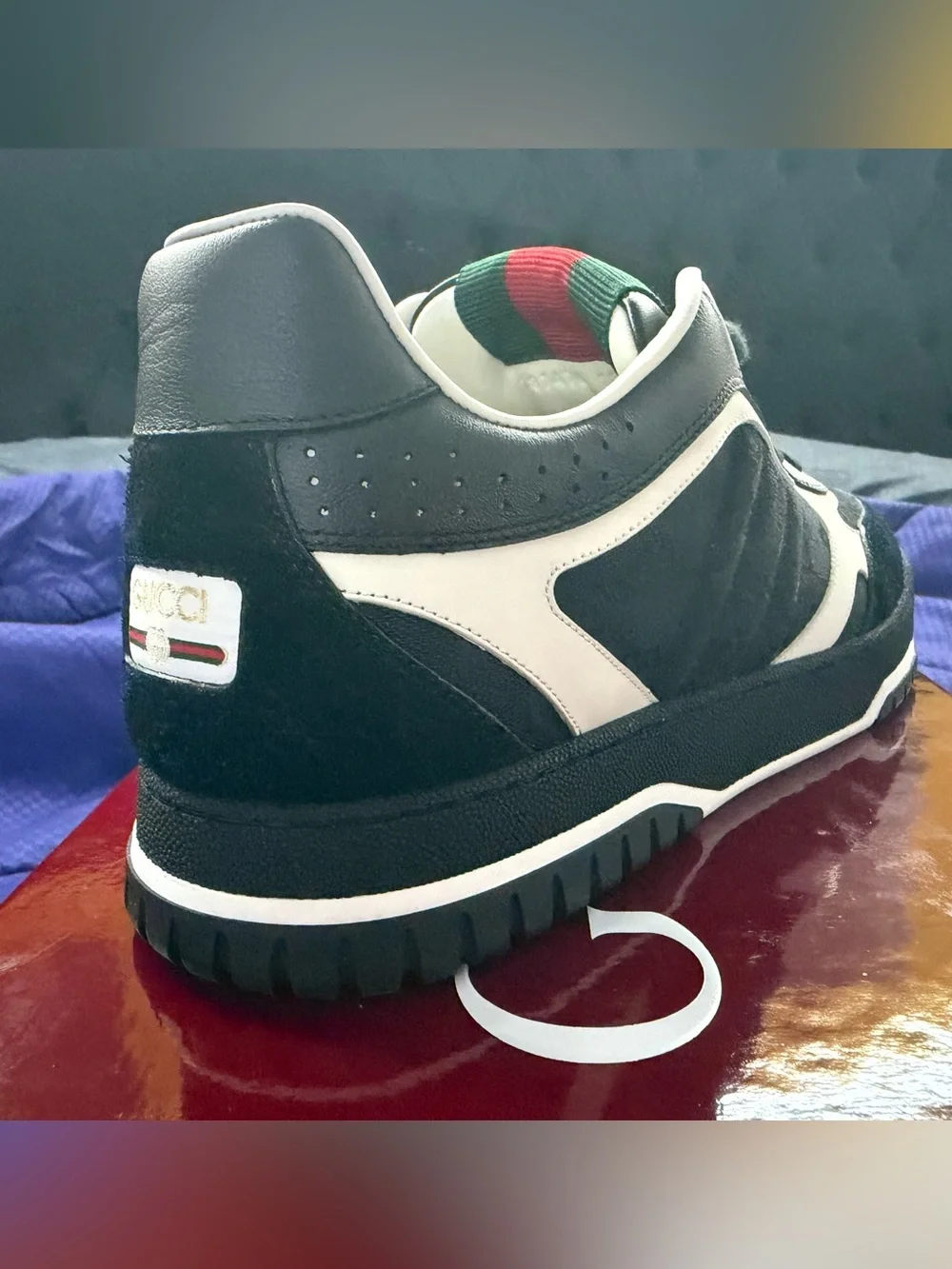 Gucci Black Re-Webbed Sneaker